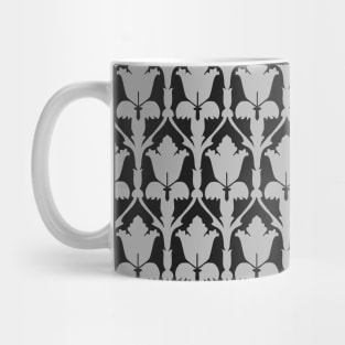 221B Wallpaper, Gray on White Mug